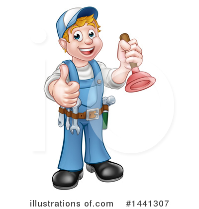 Royalty-Free (RF) Worker Clipart Illustration by AtStockIllustration - Stock Sample #1441307
