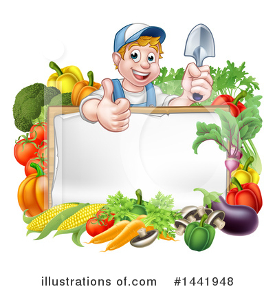Royalty-Free (RF) Worker Clipart Illustration by AtStockIllustration - Stock Sample #1441948