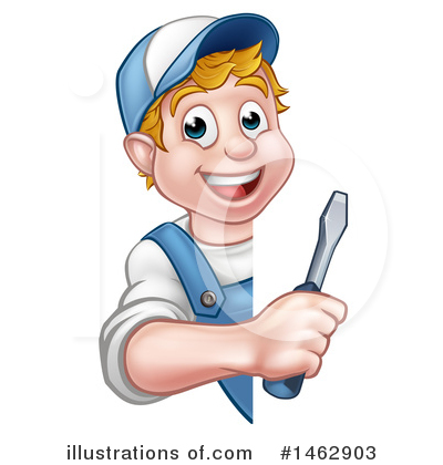 Royalty-Free (RF) Worker Clipart Illustration by AtStockIllustration - Stock Sample #1462903