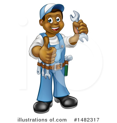Royalty-Free (RF) Worker Clipart Illustration by AtStockIllustration - Stock Sample #1482317