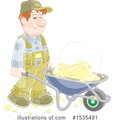 Royalty-Free (RF) Worker Clipart Illustration by Alex Bannykh - Stock Sample #1535491