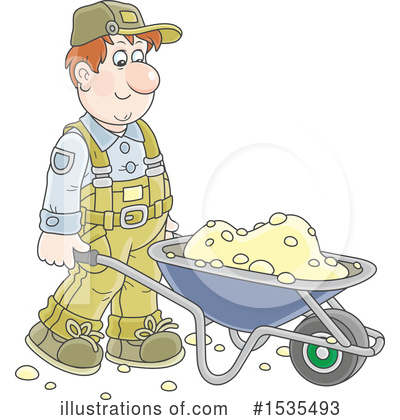 Royalty-Free (RF) Worker Clipart Illustration by Alex Bannykh - Stock Sample #1535493