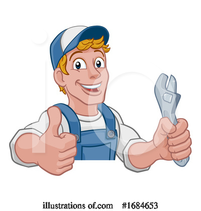 Royalty-Free (RF) Worker Clipart Illustration by AtStockIllustration - Stock Sample #1684653