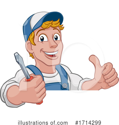 Royalty-Free (RF) Worker Clipart Illustration by AtStockIllustration - Stock Sample #1714299