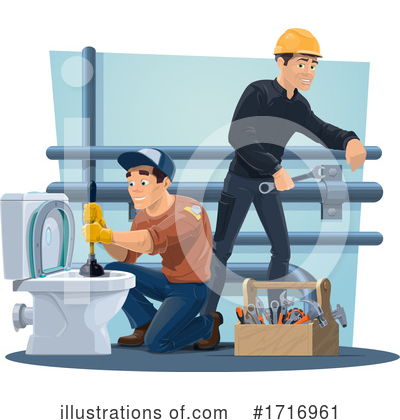 Royalty-Free (RF) Worker Clipart Illustration by Vector Tradition SM - Stock Sample #1716961