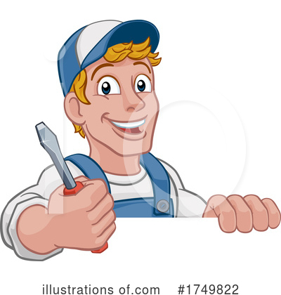 Royalty-Free (RF) Worker Clipart Illustration by AtStockIllustration - Stock Sample #1749822