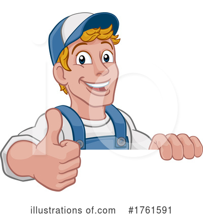 Royalty-Free (RF) Worker Clipart Illustration by AtStockIllustration - Stock Sample #1761591