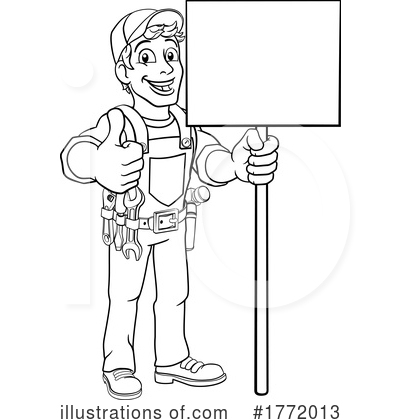 Royalty-Free (RF) Worker Clipart Illustration by AtStockIllustration - Stock Sample #1772013