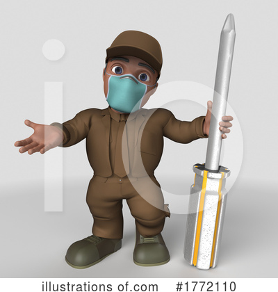 Royalty-Free (RF) Worker Clipart Illustration by KJ Pargeter - Stock Sample #1772110