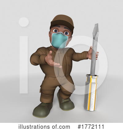 Royalty-Free (RF) Worker Clipart Illustration by KJ Pargeter - Stock Sample #1772111