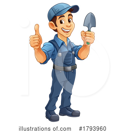 Royalty-Free (RF) Worker Clipart Illustration by AtStockIllustration - Stock Sample #1793960