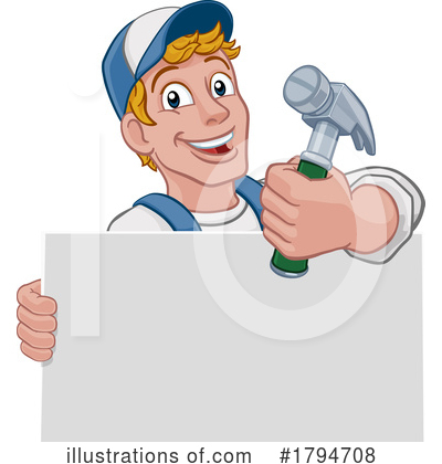 Royalty-Free (RF) Worker Clipart Illustration by AtStockIllustration - Stock Sample #1794708