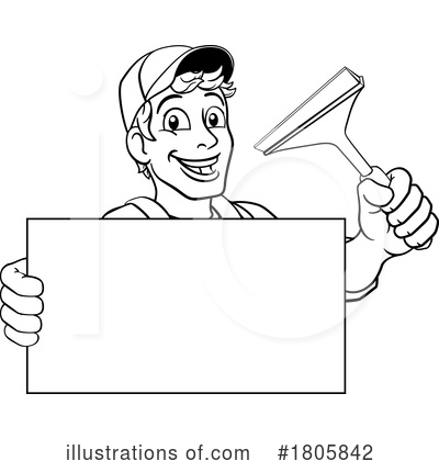 Royalty-Free (RF) Worker Clipart Illustration by AtStockIllustration - Stock Sample #1805842