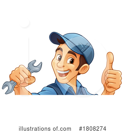 Royalty-Free (RF) Worker Clipart Illustration by AtStockIllustration - Stock Sample #1808274