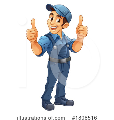 Royalty-Free (RF) Worker Clipart Illustration by AtStockIllustration - Stock Sample #1808516