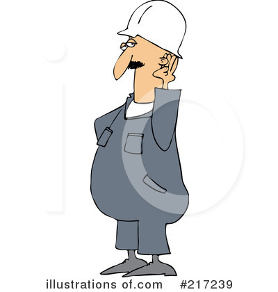 Royalty-Free (RF) Worker Clipart Illustration by djart - Stock Sample #217239