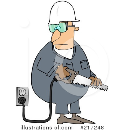Royalty-Free (RF) Worker Clipart Illustration by djart - Stock Sample #217248