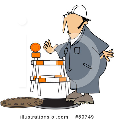 Royalty-Free (RF) Worker Clipart Illustration by djart - Stock Sample #59749
