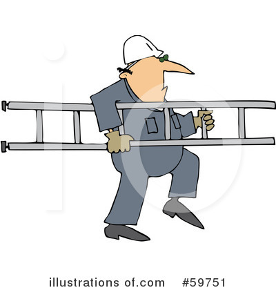 Royalty-Free (RF) Worker Clipart Illustration by djart - Stock Sample #59751