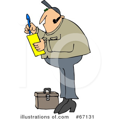 Royalty-Free (RF) Worker Clipart Illustration by djart - Stock Sample #67131