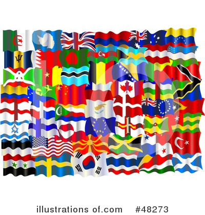 Royalty-Free (RF) World Flag Clipart Illustration by Prawny - Stock Sample #48273