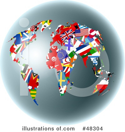Royalty-Free (RF) World Flag Clipart Illustration by Prawny - Stock Sample #48304