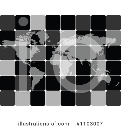 World Map Clipart #1103007 by Andrei Marincas