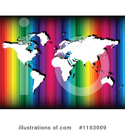 Royalty-Free (RF) World Map Clipart Illustration by Andrei Marincas - Stock Sample #1103009