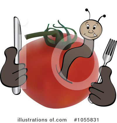 Royalty-Free (RF) Worm Clipart Illustration by Andrei Marincas - Stock Sample #1055831