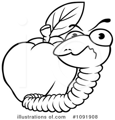Royalty-Free (RF) Worm Clipart Illustration by dero - Stock Sample #1091908