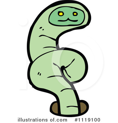 Royalty-Free (RF) Worm Clipart Illustration by lineartestpilot - Stock Sample #1119100