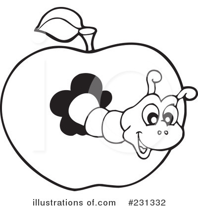 Royalty-Free (RF) Worm Clipart Illustration by visekart - Stock Sample #231332
