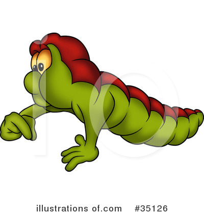 Royalty-Free (RF) Worm Clipart Illustration by dero - Stock Sample #35126
