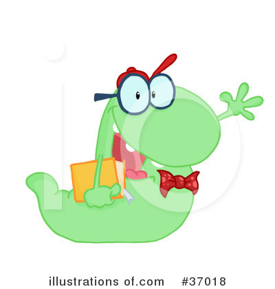 Royalty-Free (RF) Worm Clipart Illustration by Hit Toon - Stock Sample #37018
