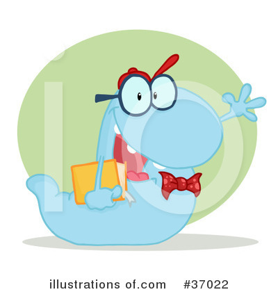 Royalty-Free (RF) Worm Clipart Illustration by Hit Toon - Stock Sample #37022