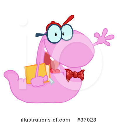 Book Worm Clipart #37023 by Hit Toon