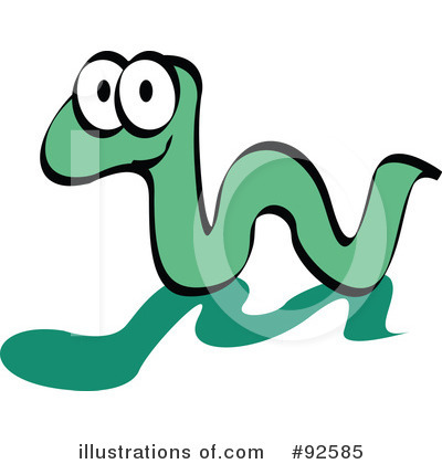 Royalty-Free (RF) Worm Clipart Illustration by Andy Nortnik - Stock Sample #92585
