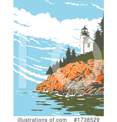 Lighthouse Clipart #1738529 by patrimonio