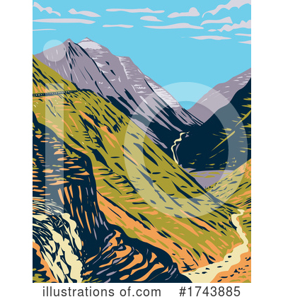 Rocky Mountains Clipart #1743885 by patrimonio