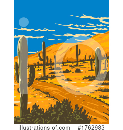 Saguaro Cactus Clipart #1762983 by patrimonio