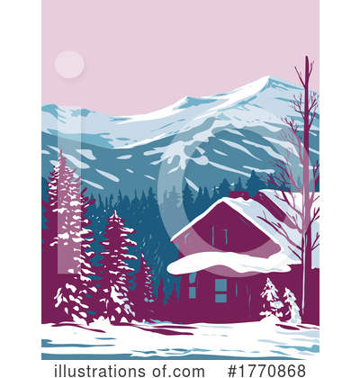Ski Resort Clipart #1770868 by patrimonio