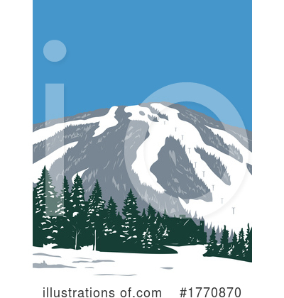 Ski Resort Clipart #1770870 by patrimonio
