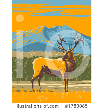 Elk Clipart #1780085 by patrimonio