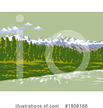 Rocky Mountains Clipart #1806166 by patrimonio