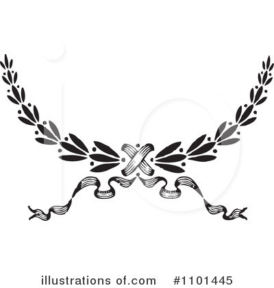 Royalty-Free (RF) Wreath Clipart Illustration by BestVector - Stock Sample #1101445