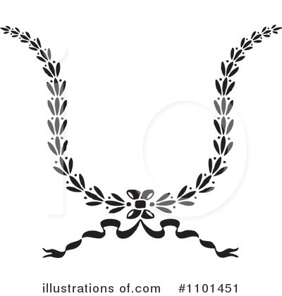 Royalty-Free (RF) Wreath Clipart Illustration by BestVector - Stock Sample #1101451