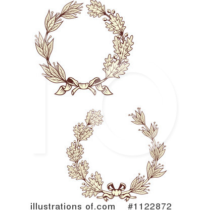 Royalty-Free (RF) Wreath Clipart Illustration by Vector Tradition SM - Stock Sample #1122872