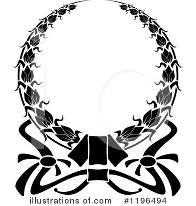 Royalty-Free (RF) Wreath Clipart Illustration by Vector Tradition SM - Stock Sample #1196494