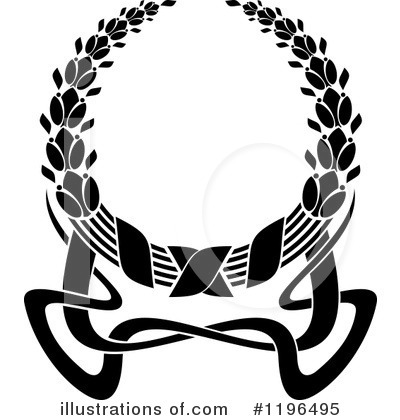 Royalty-Free (RF) Wreath Clipart Illustration by Vector Tradition SM - Stock Sample #1196495