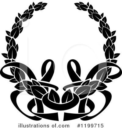 Royalty-Free (RF) Wreath Clipart Illustration by Vector Tradition SM - Stock Sample #1199715